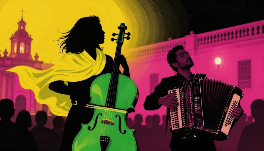 Santiago Cañón (violonchelo, Colombia) & Ryan Corbett (acordeón, Escocia)